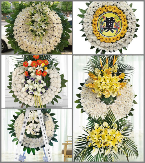 山东济宁汶上县南站镇花圈速递